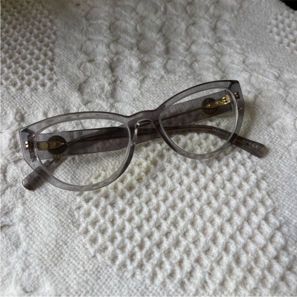 ? SALE ? Authentic & a Rare Find VERSACE Gray Glasses *need to replace lens* main image 8